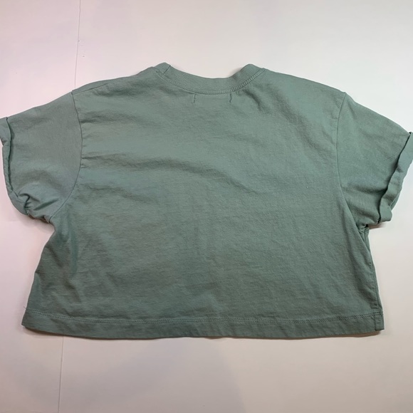 light blue green crop top - Picture 3 of 3